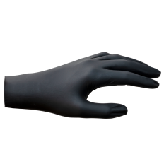 100ks jednorázové nepúdrované čierne nitrilové rukavice , 5g